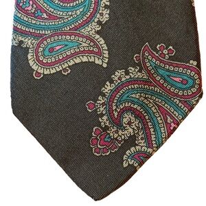 Robert Talbot for Bachrachs Italian Silk Paisley Vintage Neck Tie